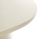 Oval White Concrete 40" Dining Table 